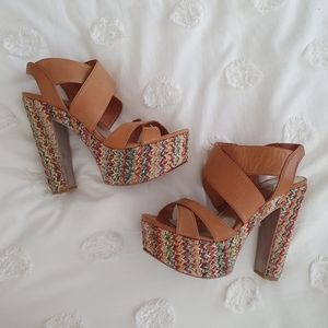 Charles Woven Leather Heels